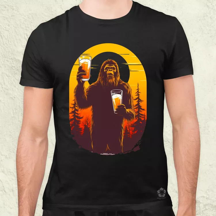 Bigfoot sörrel v2 férfi póló