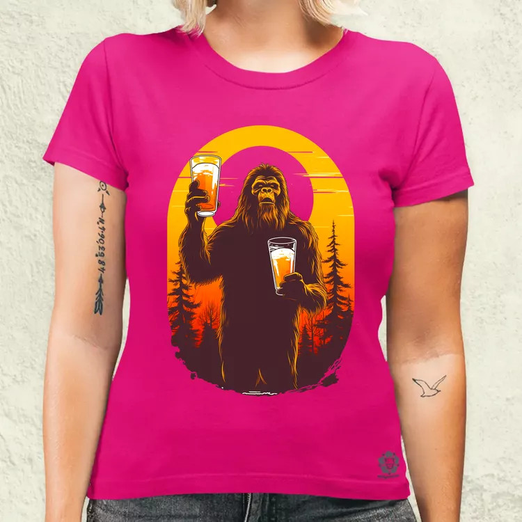 Bigfoot sörrel v2 női póló