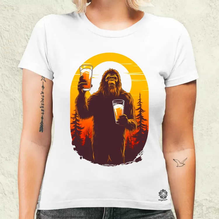 Bigfoot sörrel v2 női póló