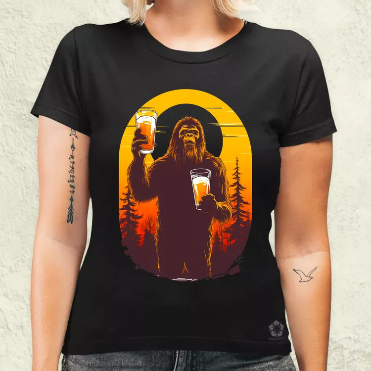Bigfoot sörrel v2 női póló