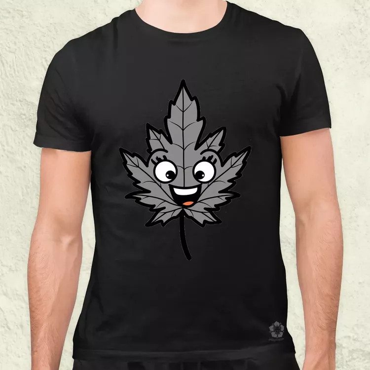 Boldog weed v1 férfi póló