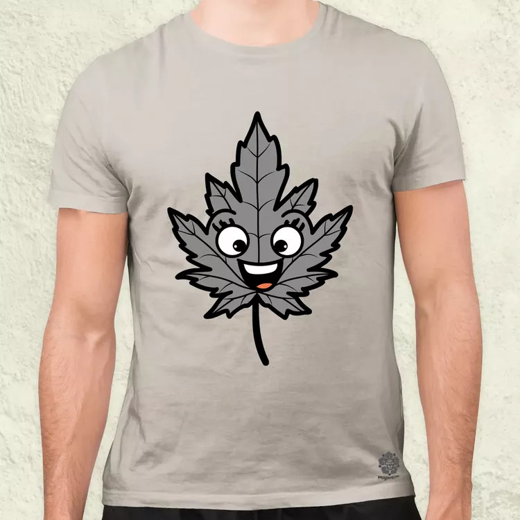 Boldog weed v1 férfi póló