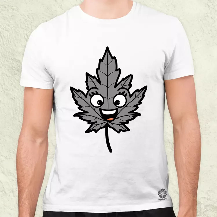 Boldog weed v1 férfi póló