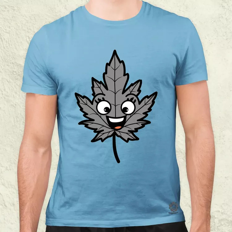 Boldog weed v1 férfi póló