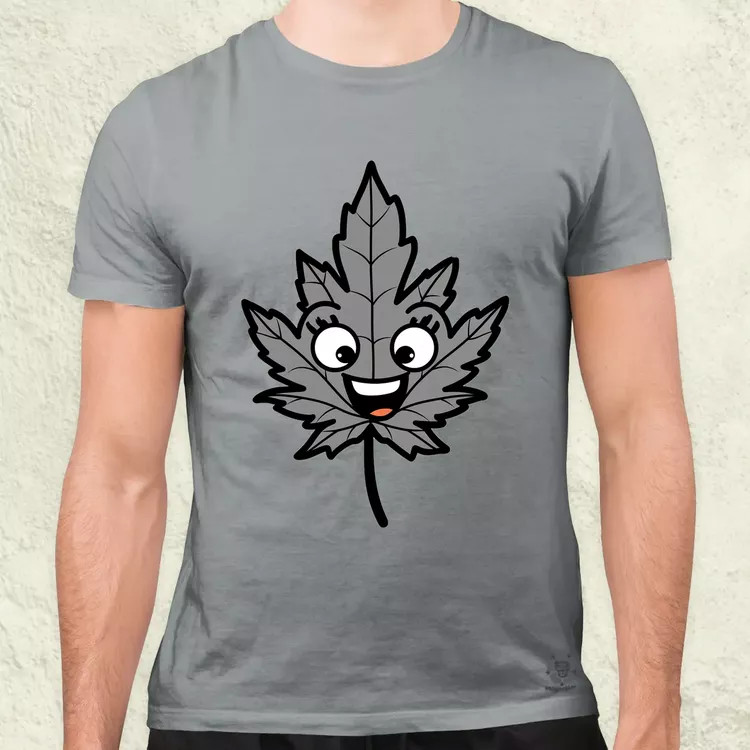 Boldog weed v1 férfi póló