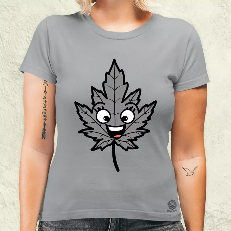Boldog weed v1 női póló