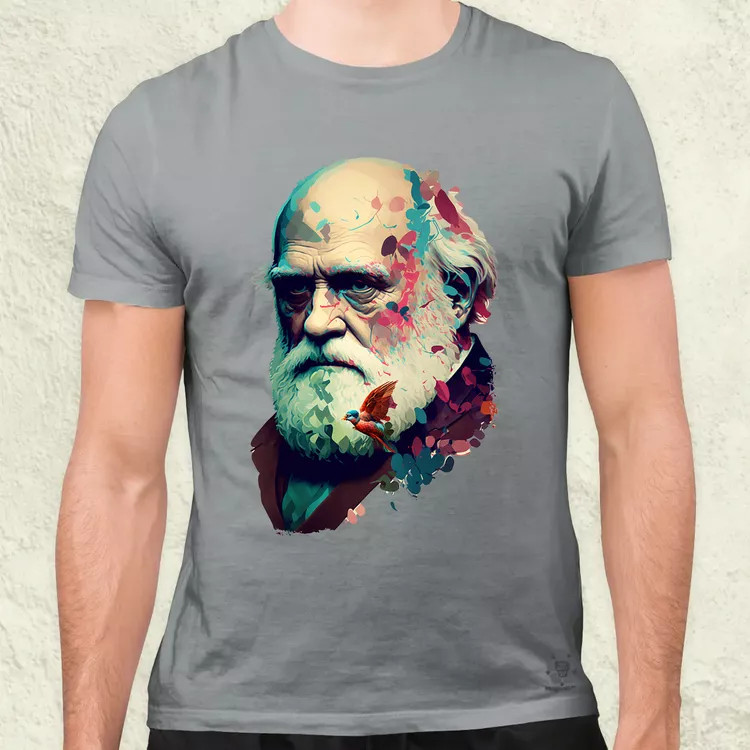 Charles Darwin v2 férfi póló