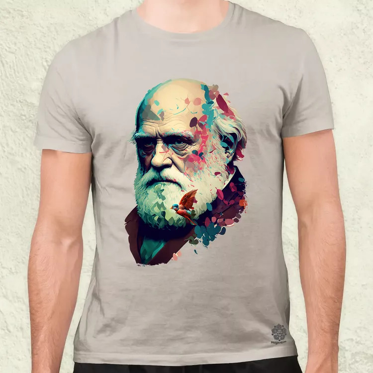 Charles Darwin v2 férfi póló