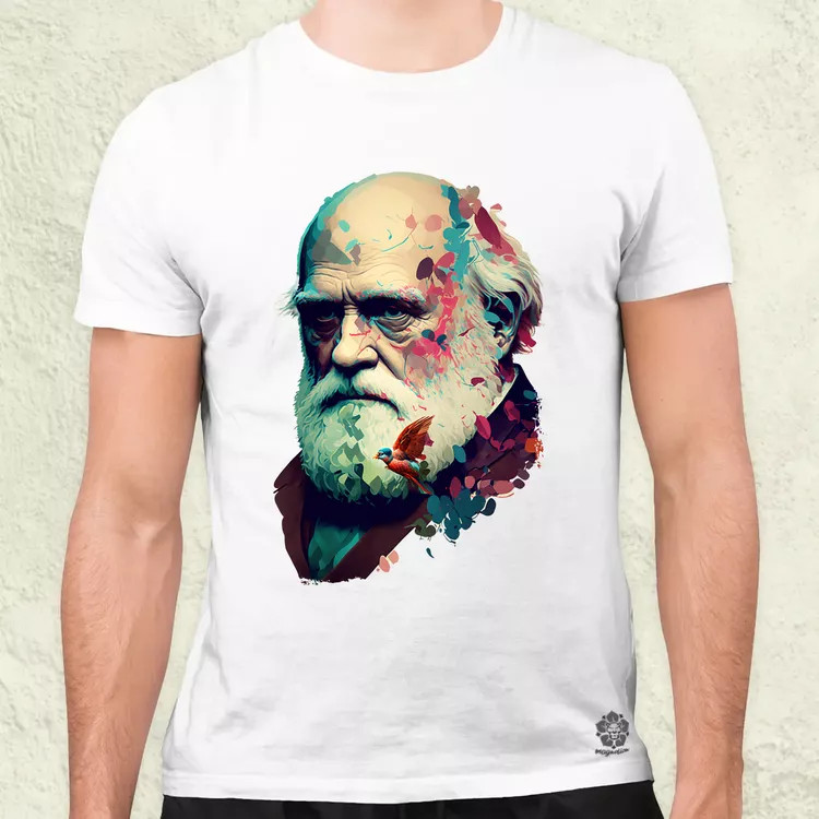 Charles Darwin v2 férfi póló