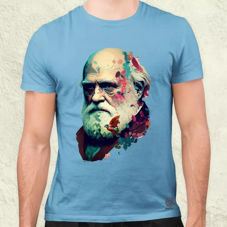 Charles Darwin v2 férfi póló