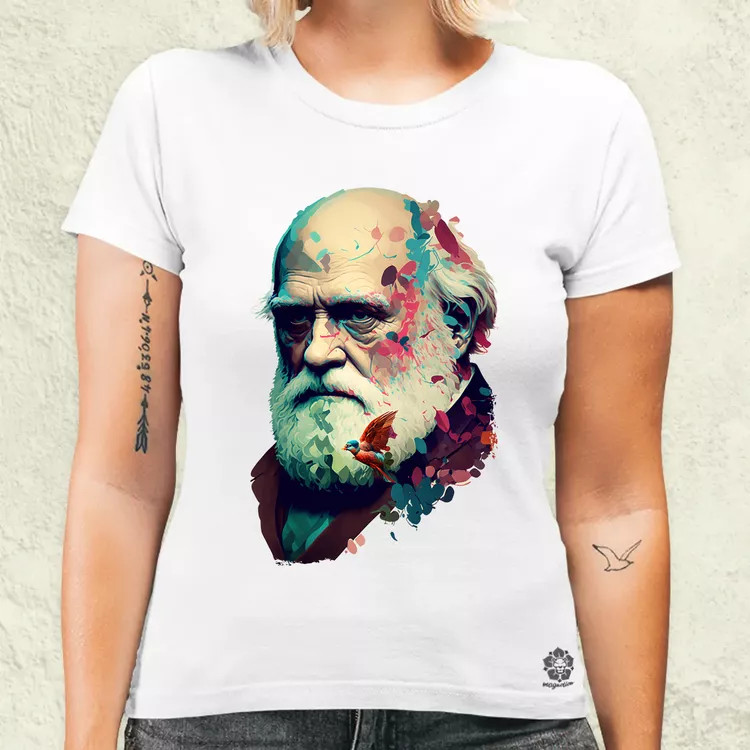 Charles Darwin v2 női póló