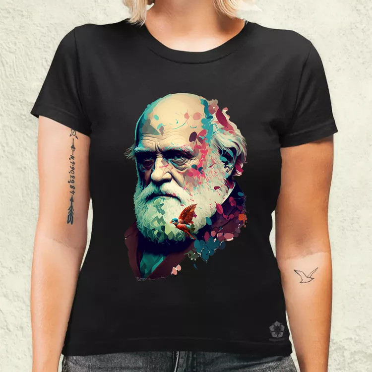 Charles Darwin v2 női póló