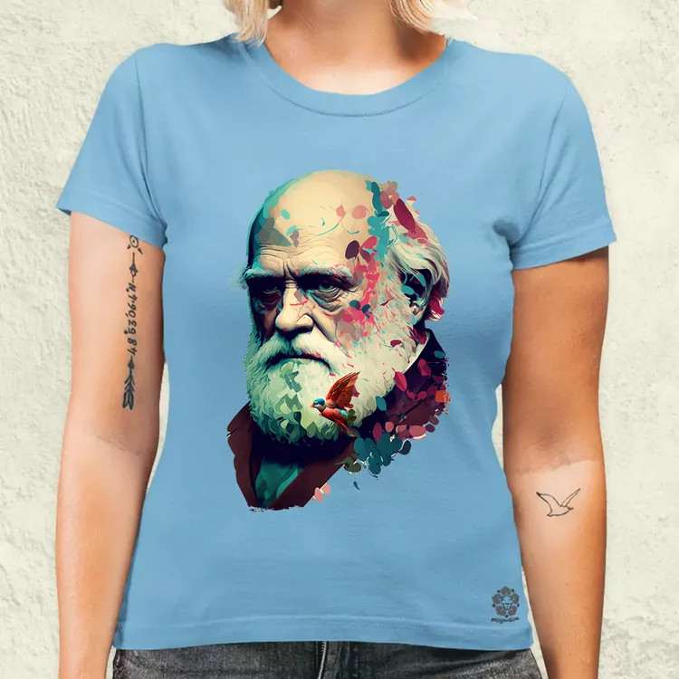 Charles Darwin v2 női póló