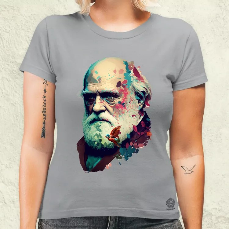 Charles Darwin v2 női póló