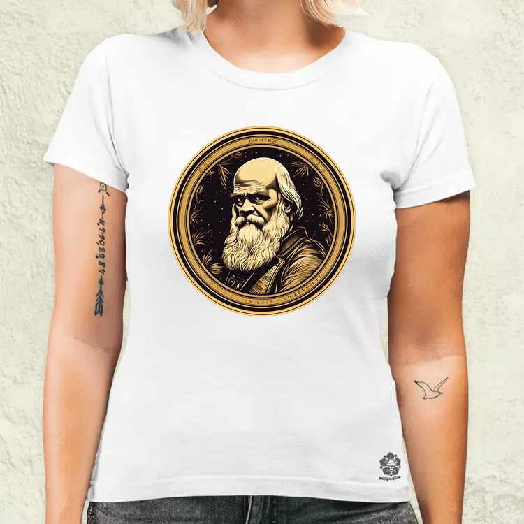 Charles Darwin v3 női póló