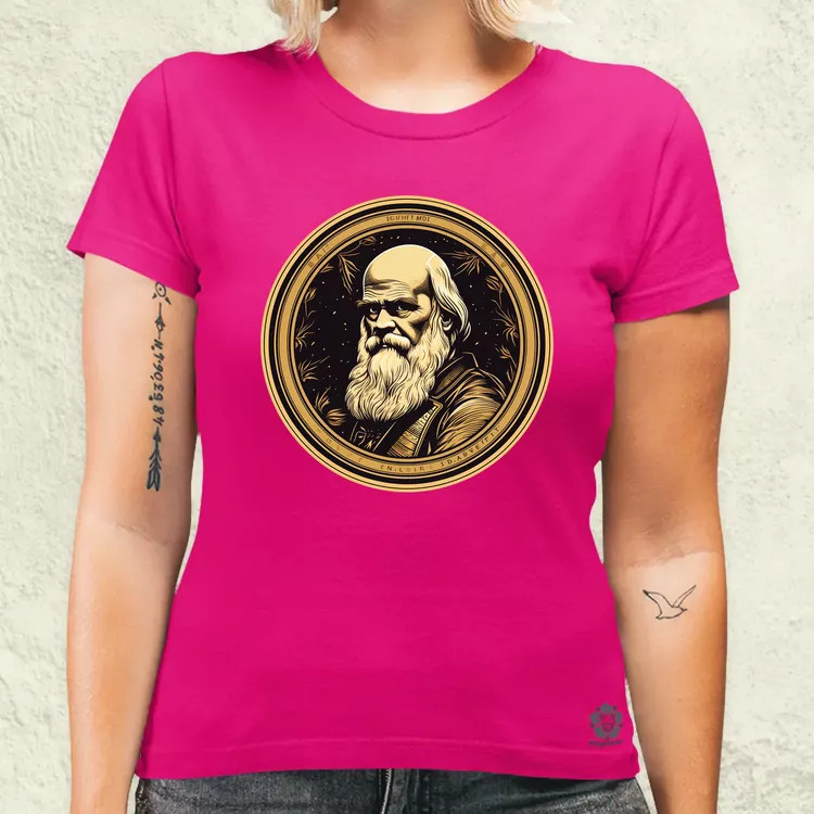 Charles Darwin v3 női póló