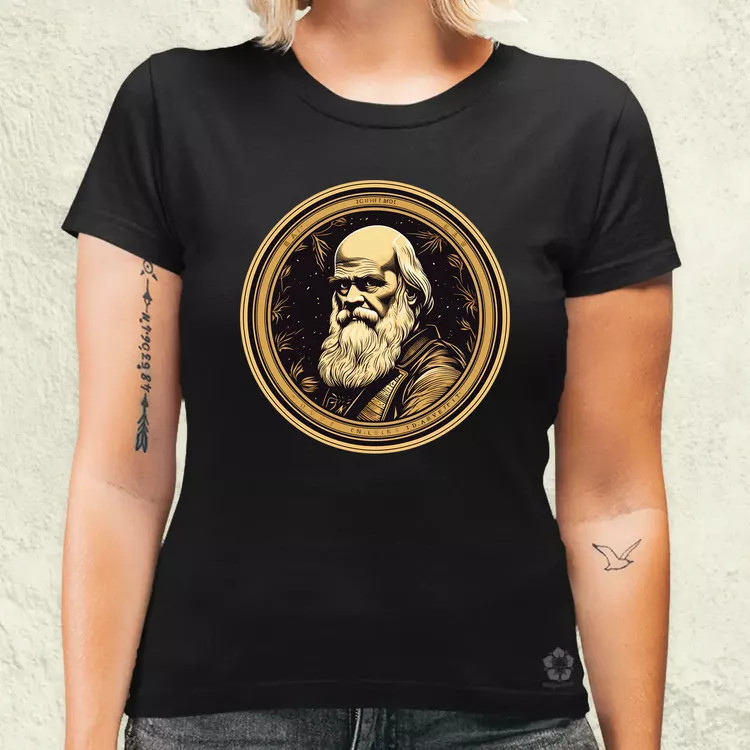 Charles Darwin v3 női póló