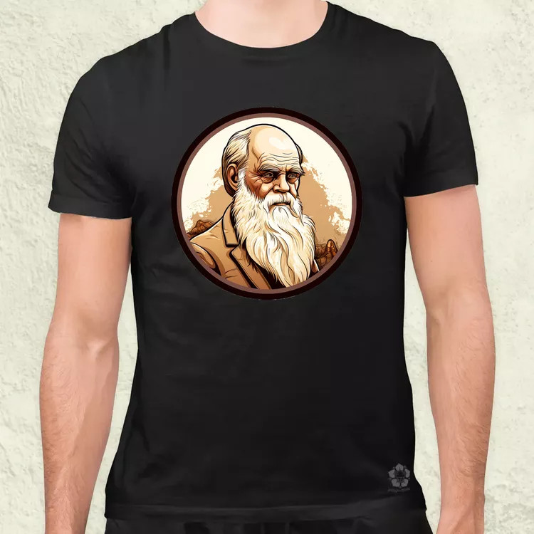 Charles Darwin v6 férfi póló