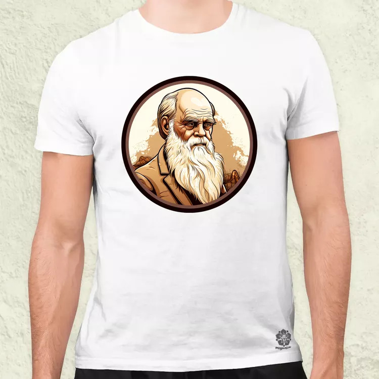 Charles Darwin v6 férfi póló