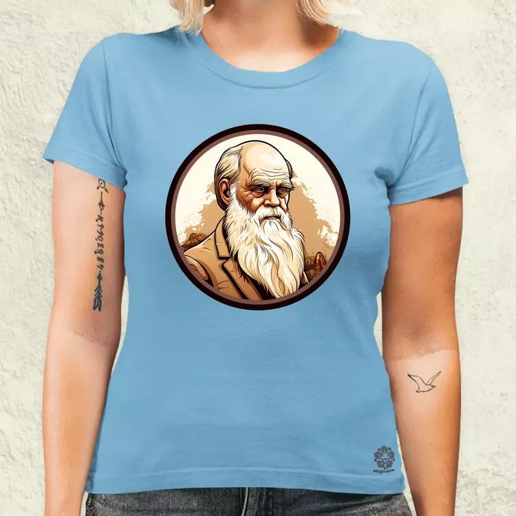 Charles Darwin v6 női póló
