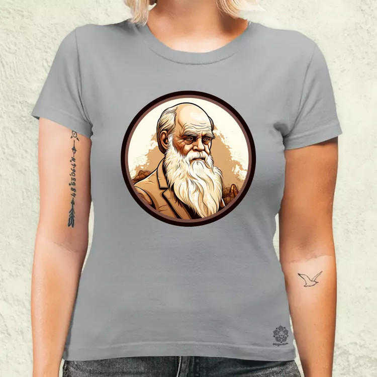 Charles Darwin v6 női póló