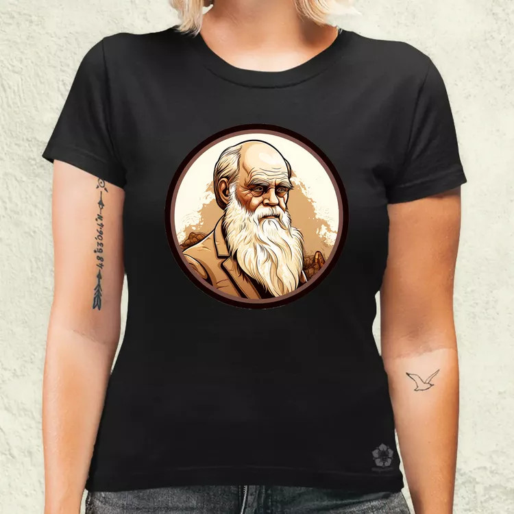 Charles Darwin v6 női póló