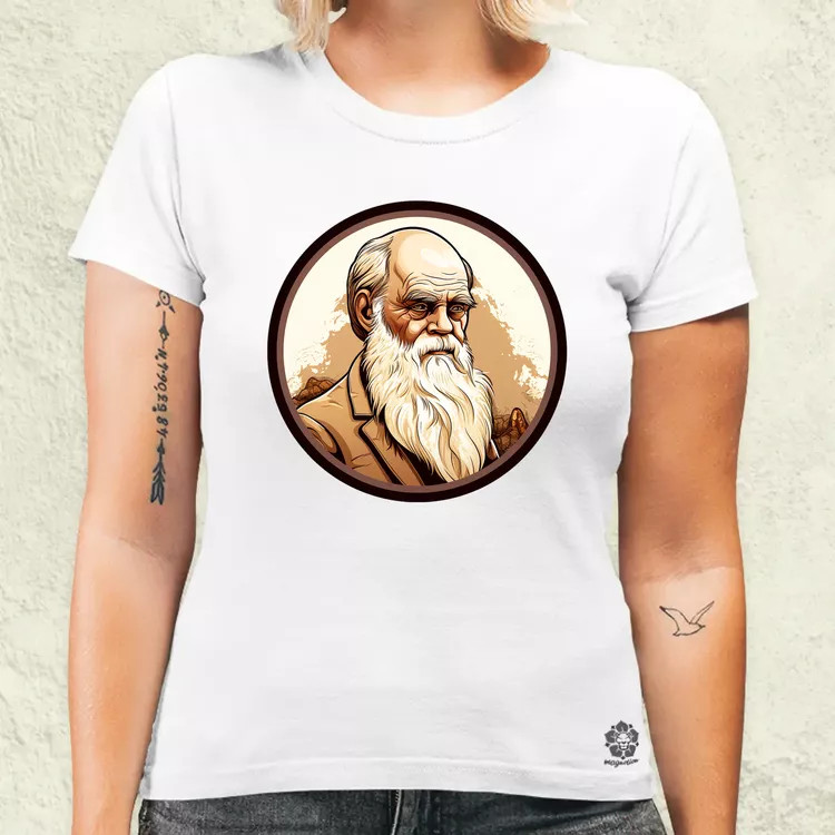 Charles Darwin v6 női póló