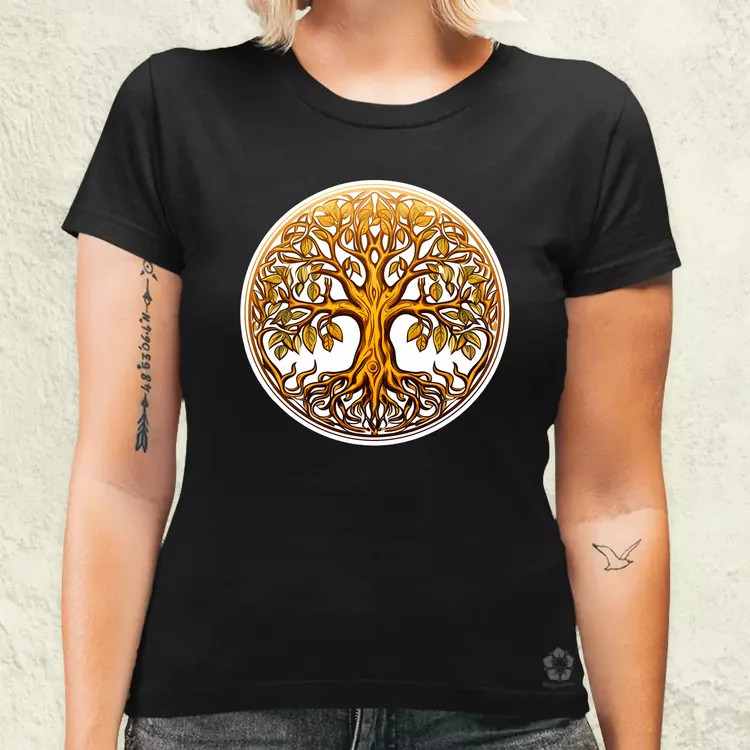 Díszes életfa v5 női póló