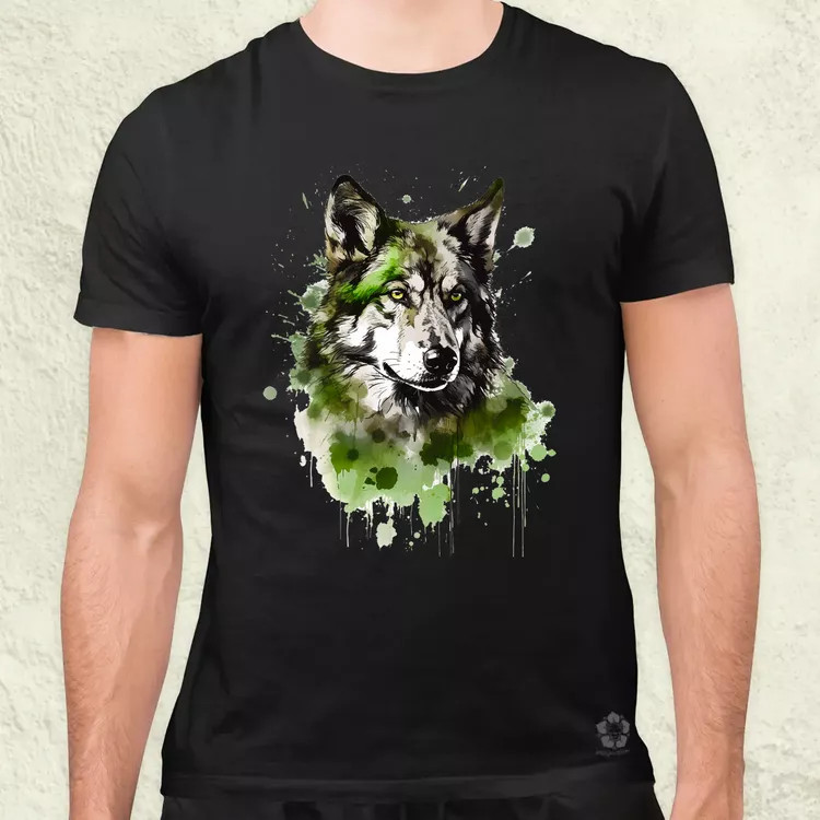 Farkas portré férfi póló