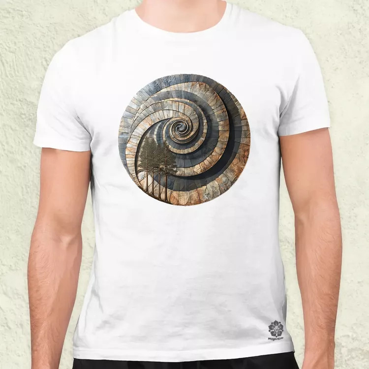 Fibonacci fákkal v1 férfi póló