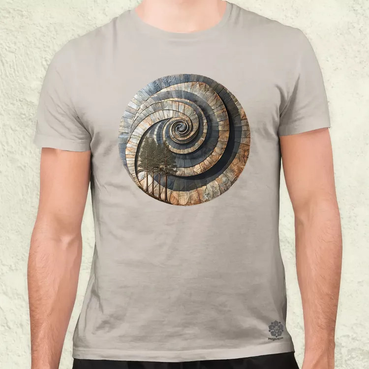 Fibonacci fákkal v1 férfi póló