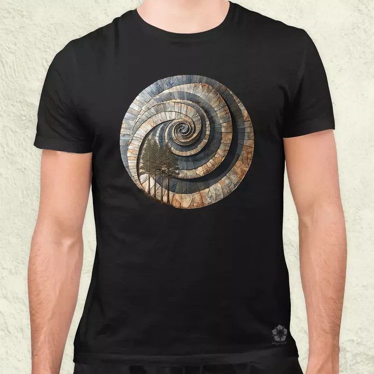 Fibonacci fákkal v1 férfi póló