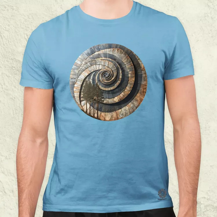 Fibonacci fákkal v1 férfi póló