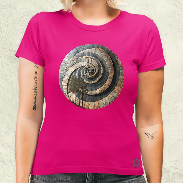 Fibonacci fákkal v1 női póló