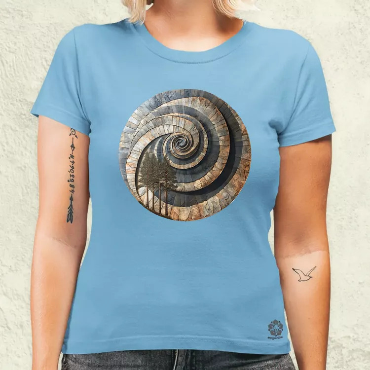 Fibonacci fákkal v1 női póló