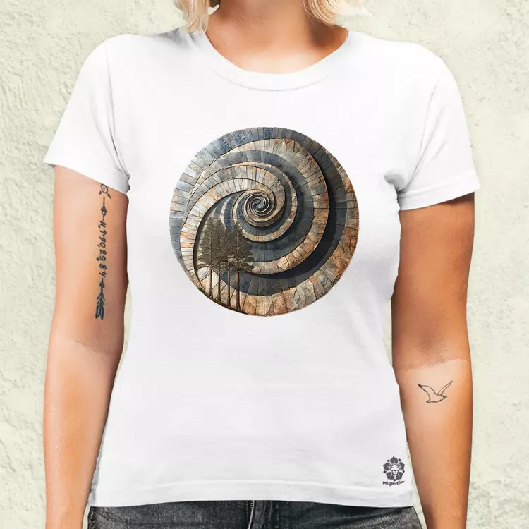Fibonacci fákkal v1 női póló