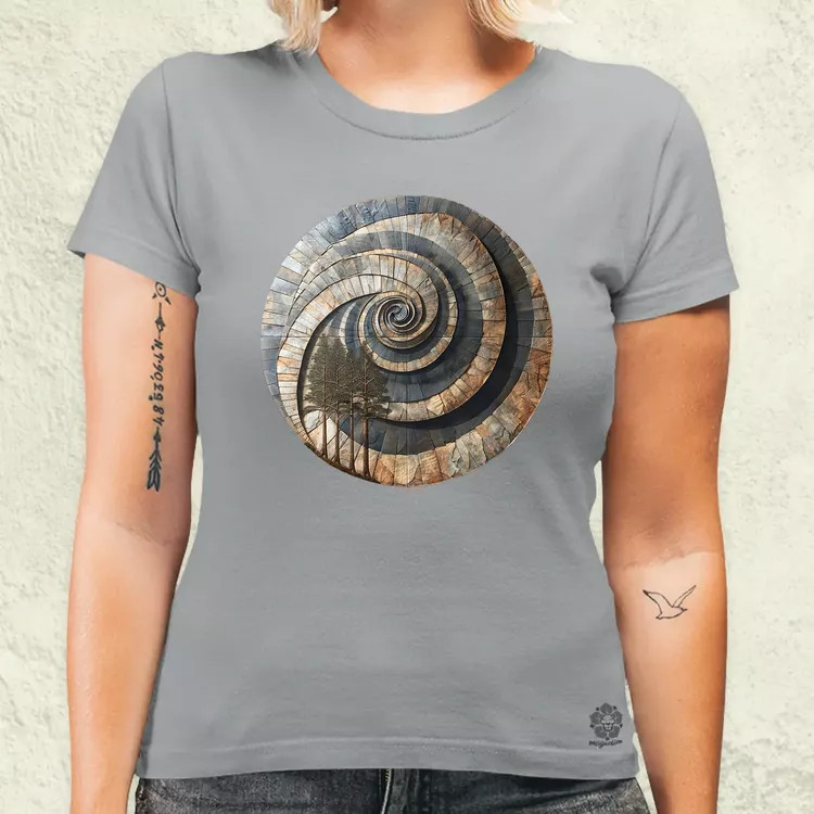 Fibonacci fákkal v1 női póló
