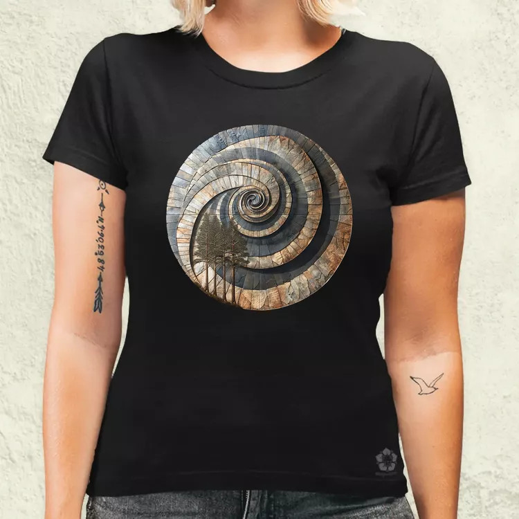 Fibonacci fákkal v1 női póló