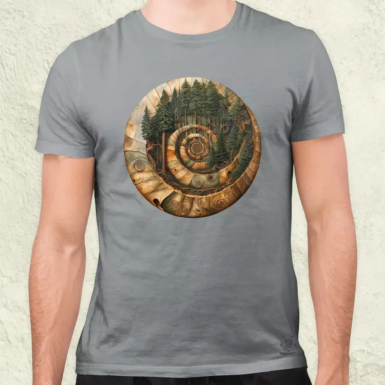 Fibonacci fákkal v3 férfi póló