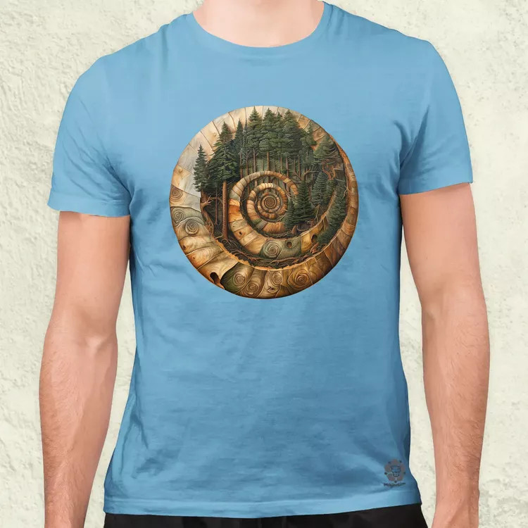 Fibonacci fákkal v3 férfi póló
