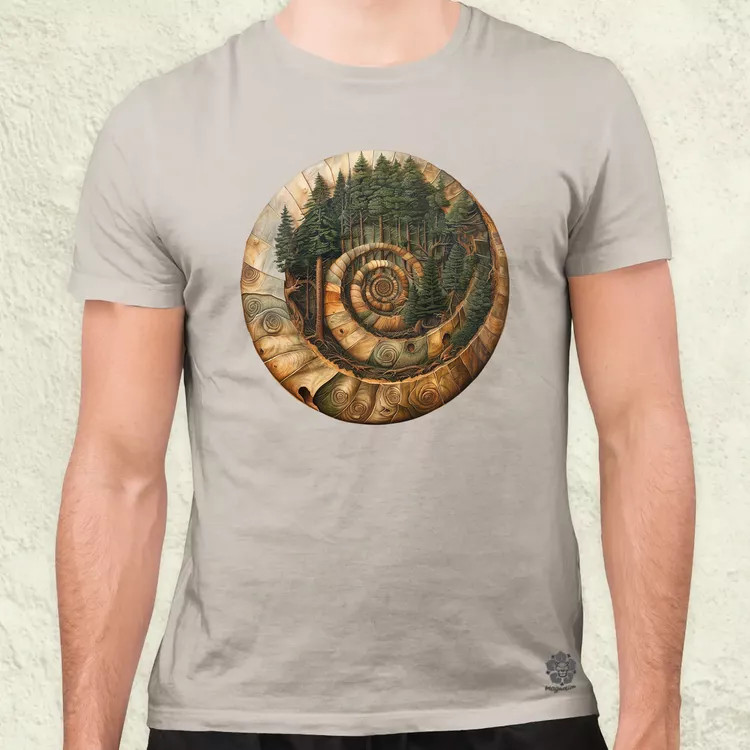 Fibonacci fákkal v3 férfi póló