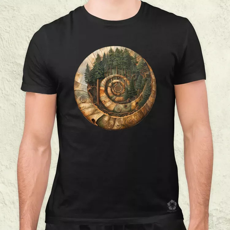 Fibonacci fákkal v3 férfi póló