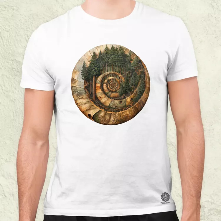 Fibonacci fákkal v3 férfi póló