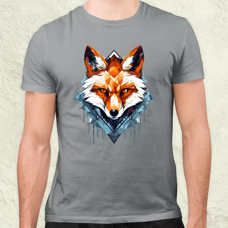 Geometrikus róka v1 férfi póló