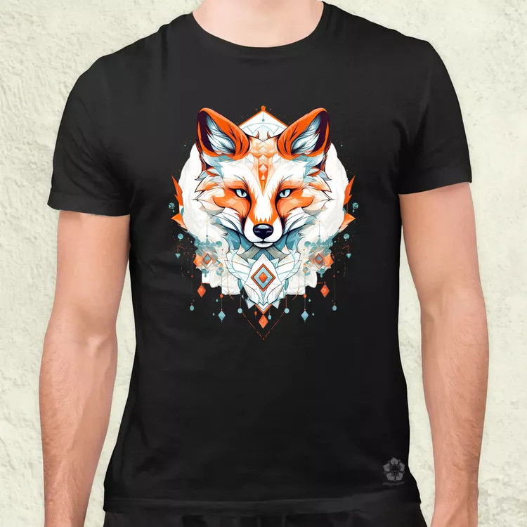 Geometrikus róka v6 férfi póló