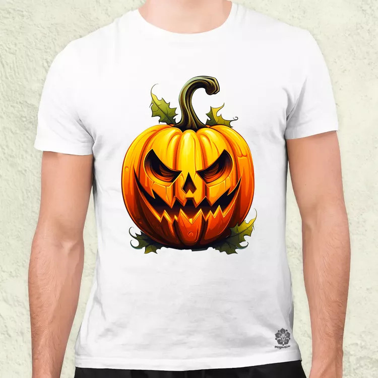 Halloween tök v2 férfi póló