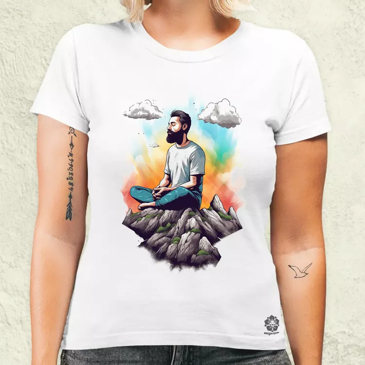 Hegyen meditálás v7 női póló