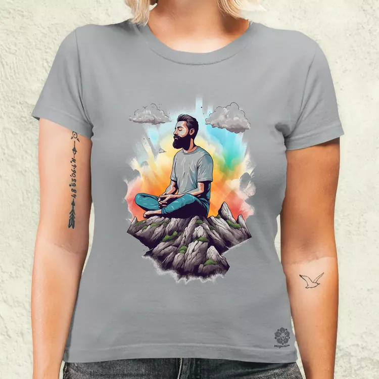 Hegyen meditálás v7 női póló
