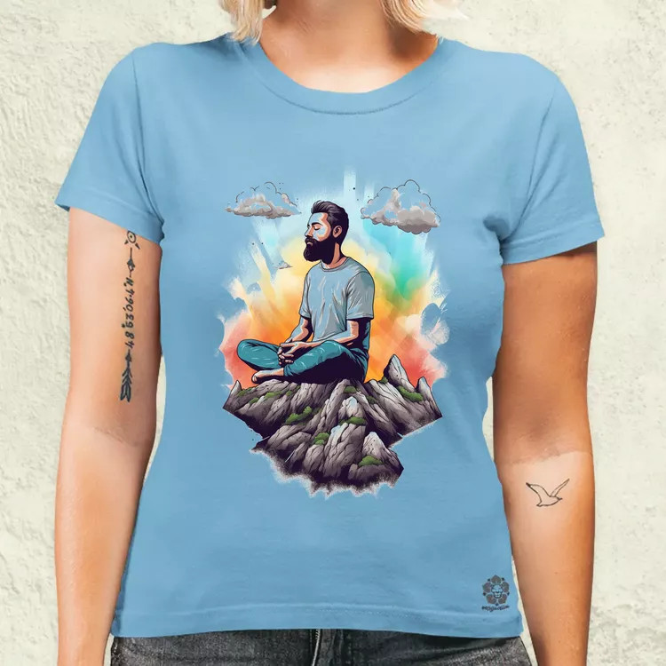 Hegyen meditálás v7 női póló