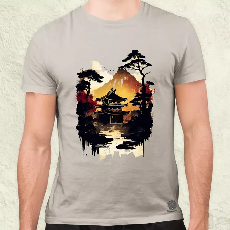 Japán dodzso v1 férfi póló